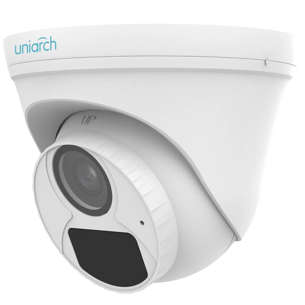 Camara IP Minidomo Uniview 2MP 2.8mm IR30m Micrófono PoE IP67 (IPC-T122-APF28-ECO)