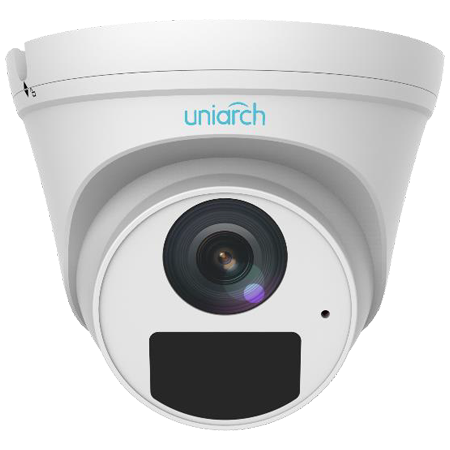 Camara IP Minidomo Uniview 2MP 2.8mm IR30m Micrófono PoE IP67 (IPC-T122-APF28-ECO)