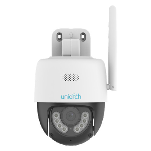 Camara IP Uniarch PT WiFi 3MP 2.8mm IR30m Micrófono Parlante Luz cálida Alarma sonora/luminosa MicroSD IP66 (Uho-P1A-M3F4D 3MP)