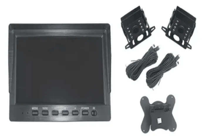 [kitcamion7p2c] Kit Dvr 9v~36v Con Pantalla 7 PULGADAS Con 2 Camaras FHD IR Camion O Bus 1X15M 1X5M,Max 128gb