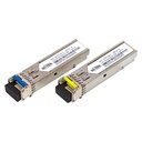Par de Modulos SFP bidi 1 pelo 1.25 Gbps 3Km LC Wi-Tek [sfpab1g1p]
