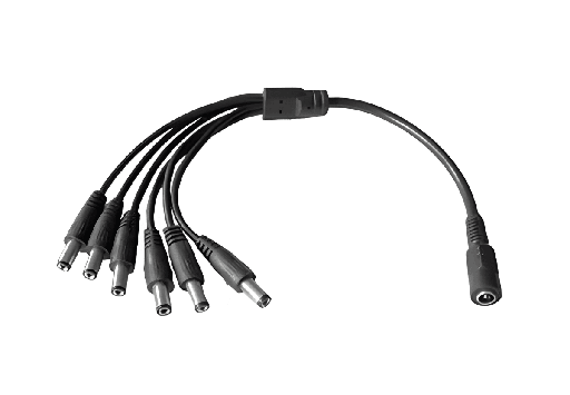 [SP1-6] Cable Splitter/divisor de alimentacion 1- 6 salidas miniplug DC